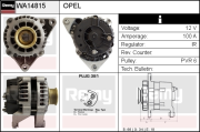 WA14815 EDR alternátor WA14815 EDR