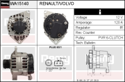 WA15140 EDR alternátor WA15140 EDR