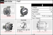 WA15354 EDR alternátor WA15354 EDR