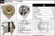 WA17121 EDR alternátor WA17121 EDR