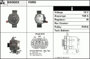 930022 EDR alternátor 930022 EDR