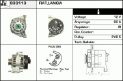 930113 EDR alternátor 930113 EDR