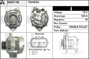 930118 EDR alternátor 930118 EDR