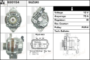 930154 EDR alternátor 930154 EDR