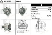 930288 EDR alternátor 930288 EDR