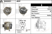 930351 EDR alternátor 930351 EDR