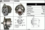 930430 EDR alternátor 930430 EDR