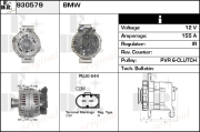 930579 EDR alternátor 930579 EDR