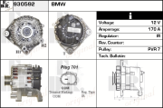 930592 EDR alternátor 930592 EDR