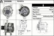 930696 EDR alternátor 930696 EDR