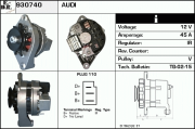 930740 EDR alternátor 930740 EDR