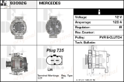 930926 EDR alternátor 930926 EDR