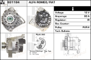 931194 EDR alternátor 931194 EDR