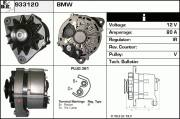 933120 EDR alternátor 933120 EDR