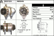 933124 EDR alternátor 933124 EDR