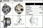 933128 EDR alternátor 933128 EDR