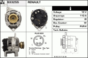 933255 EDR alternátor 933255 EDR