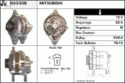933308 EDR alternátor 933308 EDR