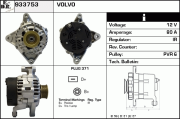 933753 EDR alternátor 933753 EDR