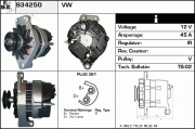 934250 EDR alternátor 934250 EDR