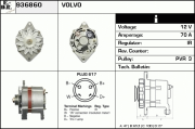 936860 EDR alternátor 936860 EDR