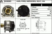 939080 EDR alternátor 939080 EDR