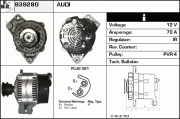 939280 EDR alternátor 939280 EDR