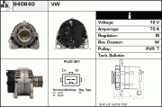 940840 EDR alternátor 940840 EDR