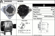 940930 EDR alternátor 940930 EDR