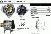 942600 EDR alternátor 942600 EDR