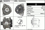 943970 EDR alternátor 943970 EDR