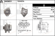 945851 EDR alternátor 945851 EDR