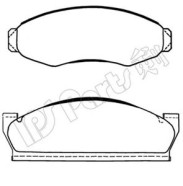 IBD-1054 IPS Parts sada brzdových platničiek kotúčovej brzdy IBD-1054 IPS Parts