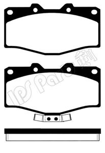 IBD-1255 Sada brzdových destiček, kotoučová brzda IPS Parts