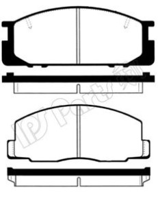 IBD-1262 IPS Parts sada brzdových platničiek kotúčovej brzdy IBD-1262 IPS Parts