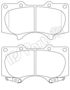 IBD-1275 Sada brzdových destiček, kotoučová brzda IPS Parts