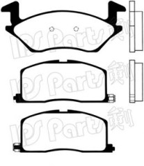 IBD-1284 Sada brzdových destiček, kotoučová brzda IPS Parts