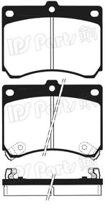 IBD-1342 Sada brzdových destiček, kotoučová brzda IPS Parts