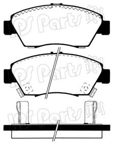 IBD-1435 IPS Parts sada brzdových platničiek kotúčovej brzdy IBD-1435 IPS Parts