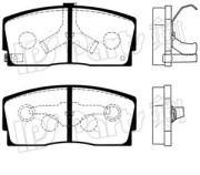 IBD-1606 Sada brzdových destiček, kotoučová brzda IPS Parts