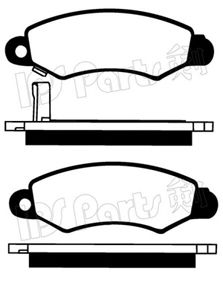 IBD-1818 IPS Parts sada brzdových platničiek kotúčovej brzdy IBD-1818 IPS Parts