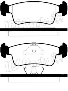 IBD-1898 IPS Parts sada brzdových platničiek kotúčovej brzdy IBD-1898 IPS Parts