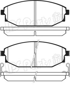 IBD-1H01 Sada brzdových destiček, kotoučová brzda IPS Parts