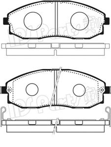 IBD-1H02 Sada brzdových destiček, kotoučová brzda IPS Parts