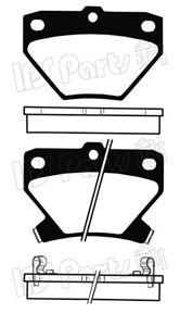 IBR-1203 IPS Parts sada brzdových platničiek kotúčovej brzdy IBR-1203 IPS Parts