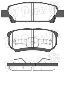 IBR-1591 IPS Parts sada brzdových platničiek kotúčovej brzdy IBR-1591 IPS Parts