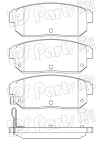 IBR-1801 IPS Parts sada brzdových platničiek kotúčovej brzdy IBR-1801 IPS Parts