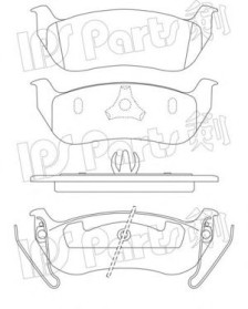 IBR-1991 IPS Parts sada brzdových platničiek kotúčovej brzdy IBR-1991 IPS Parts