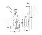 ITB-6004 Napínák, ozubený řemen IPS Parts