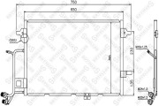 10-45204-SX Kondenzátor, klimatizace STELLOX